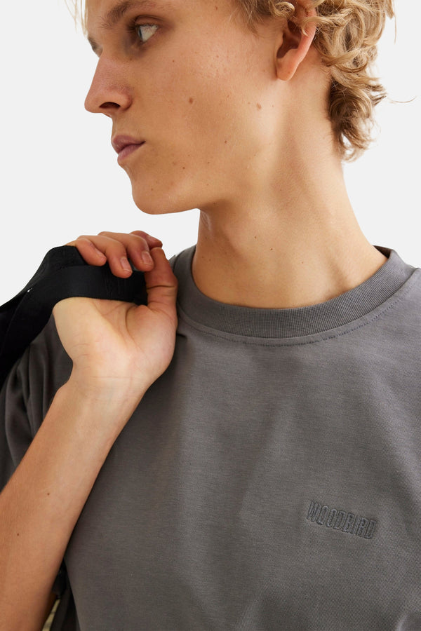 T-shirt (korte mouwen) Grijs - WOODBIRD