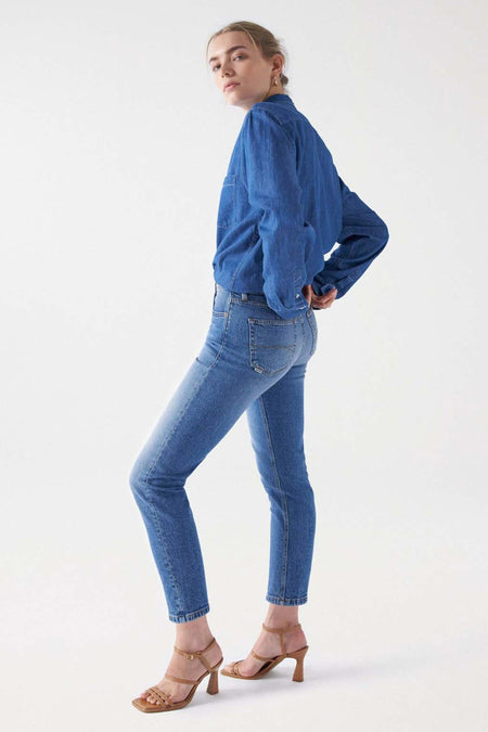 Jeans slim Mid blue denim - Salsa Jeans®