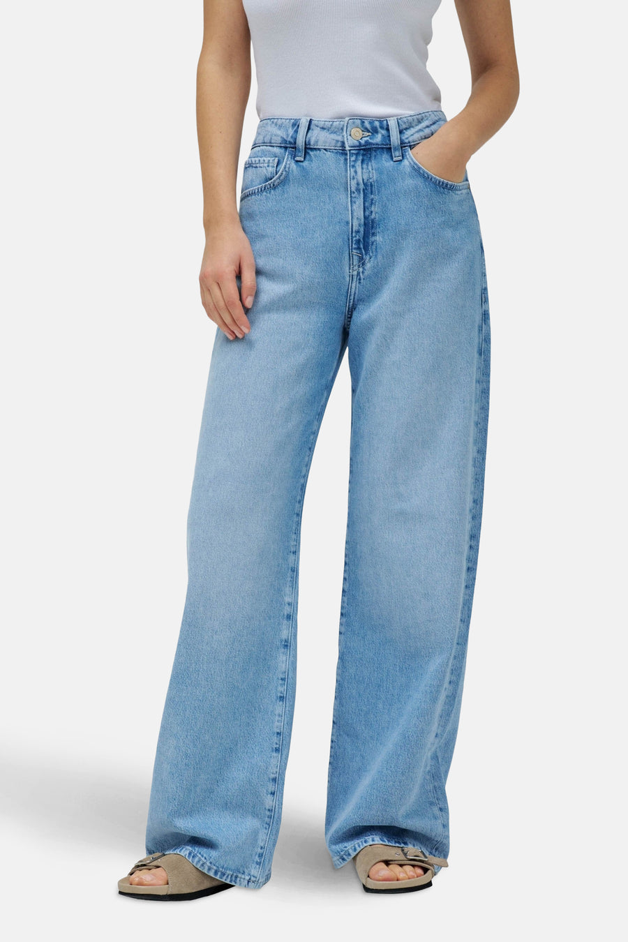 Jeans wide light blue denim - Salsa Jeans® - Salsa Jeans®