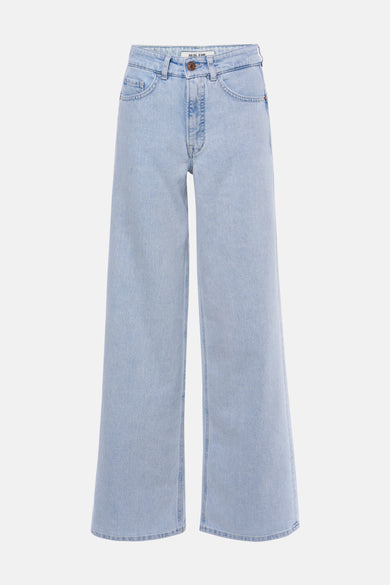 Jean large en denim bleu clair de Salsa Jeans avec fermeture à boutons et détail de poche.