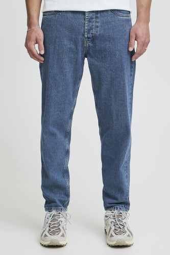 Jeans straight mid blue denim - SOLID - SOLID - 6