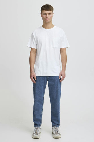 Jeans straight mid blue denim - SOLID - SOLID - 6