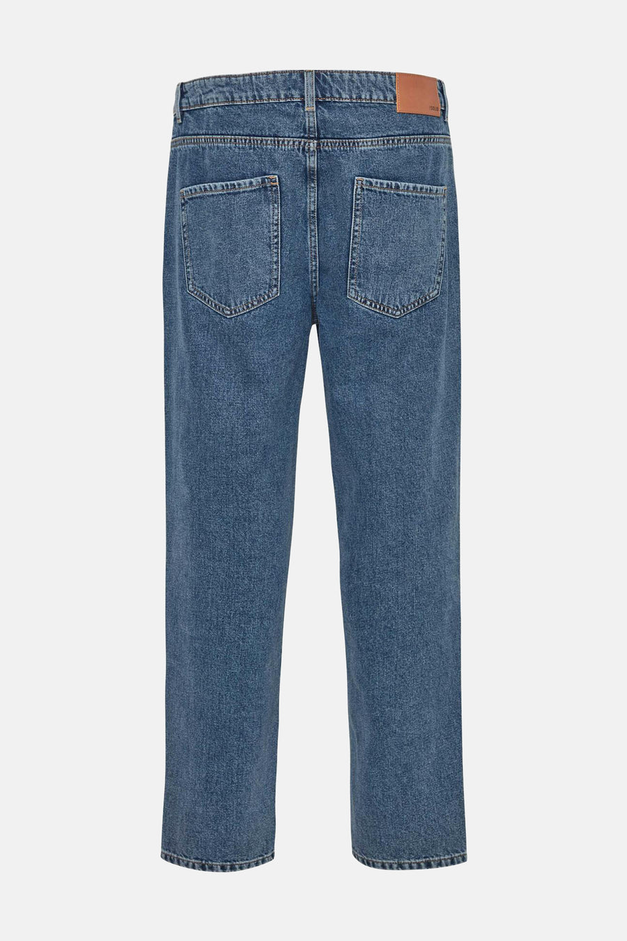 Jeans straight mid blue denim - SOLID - SOLID - 6