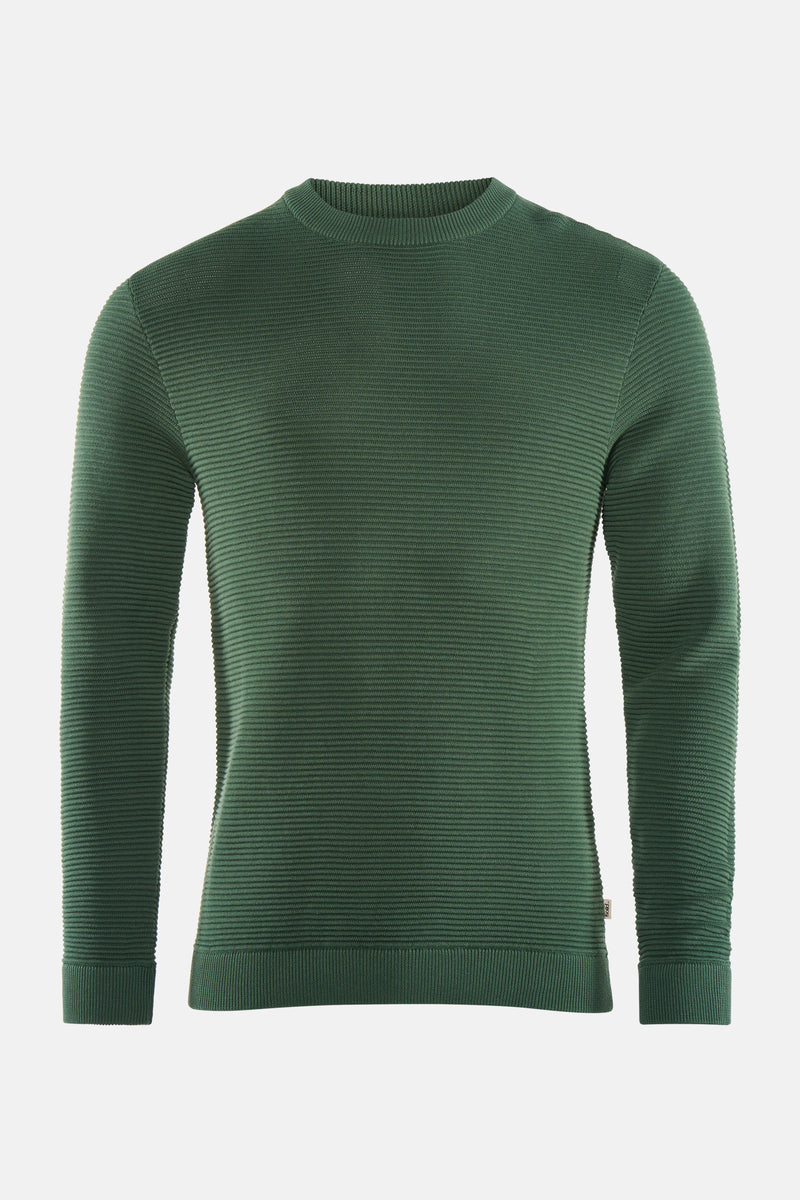 Pull à col rond - vert