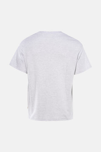 Grijs T-shirt met korte mouwen van SOLID, effen achterkant.
