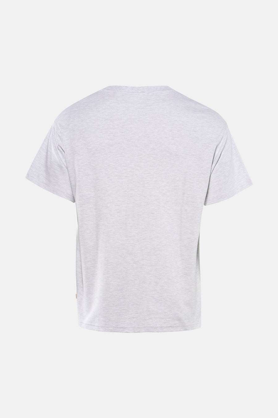 Grijs T-shirt met korte mouwen van SOLID, effen achterkant.
