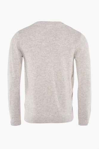 Pull à col rond - gris