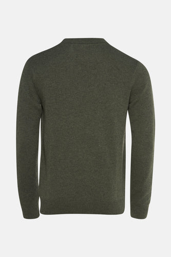 Pull à col rond - vert - SOLID