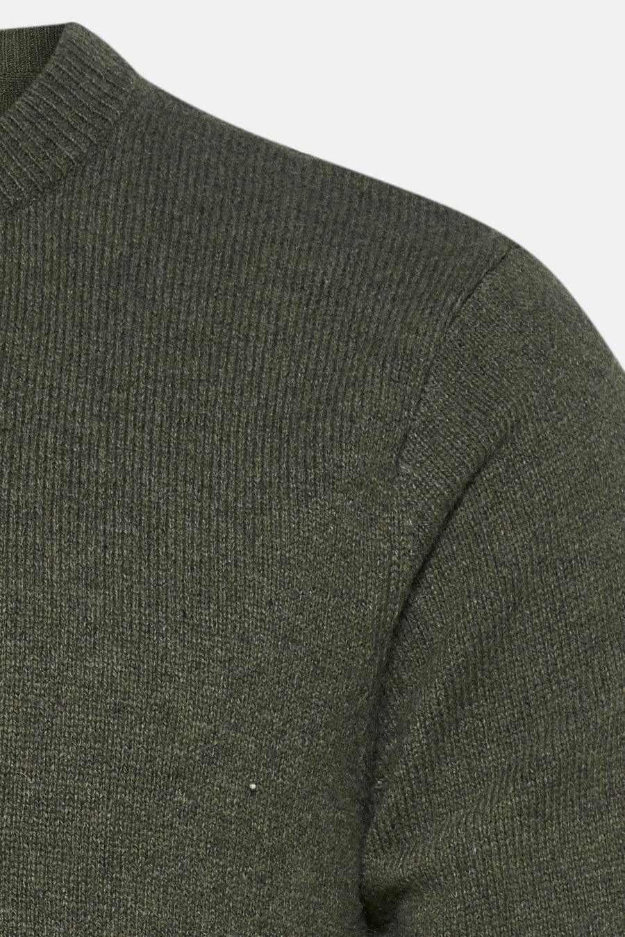 Pull à col rond - vert - SOLID