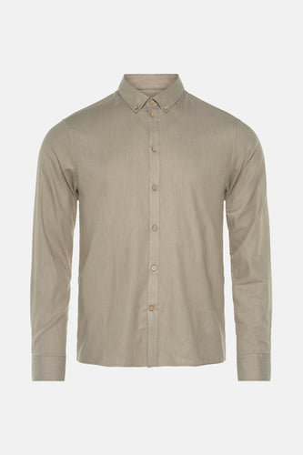 Chemise à manches longues - beige