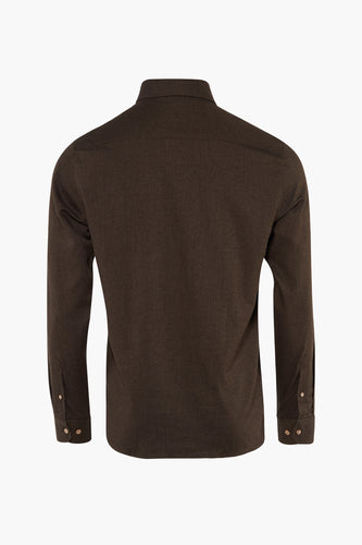 Hemd met lange mouwen - bruin - SOLID