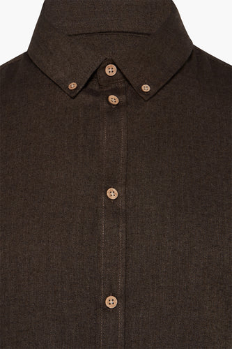 Hemd met lange mouwen - bruin - SOLID