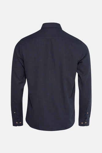 Hemd met lange mouwen - blauw - SOLID