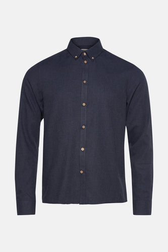 Hemd met lange mouwen - blauw - SOLID