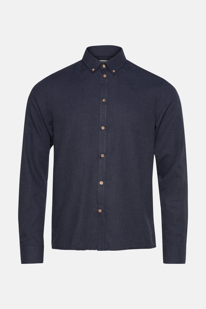 Chemise (manches longues) Bleu - SOLID