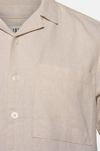 Chemise à manches courtes - beige - SOLID