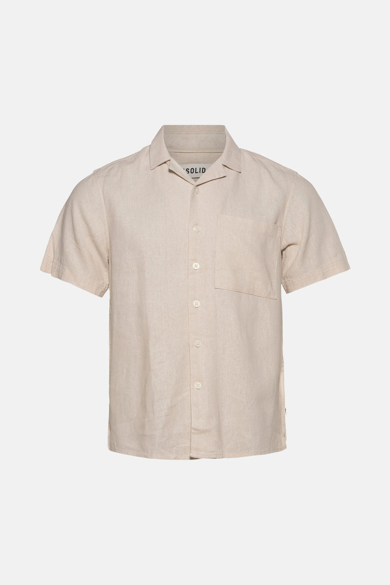 Hemd (korte mouwen) Beige - SOLID