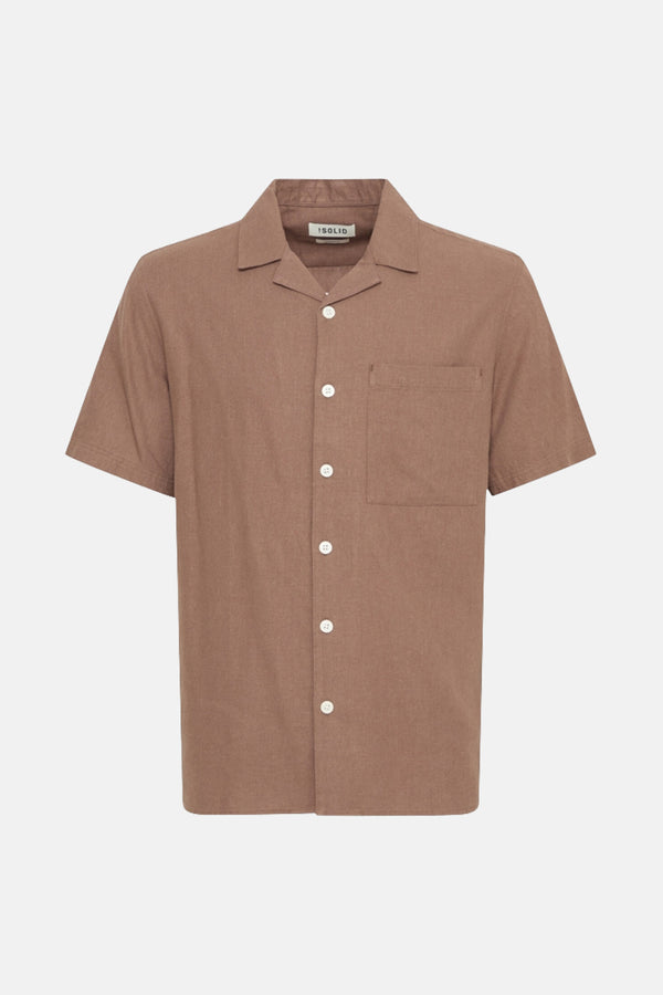 Hemd (korte mouwen) Bruin - SOLID