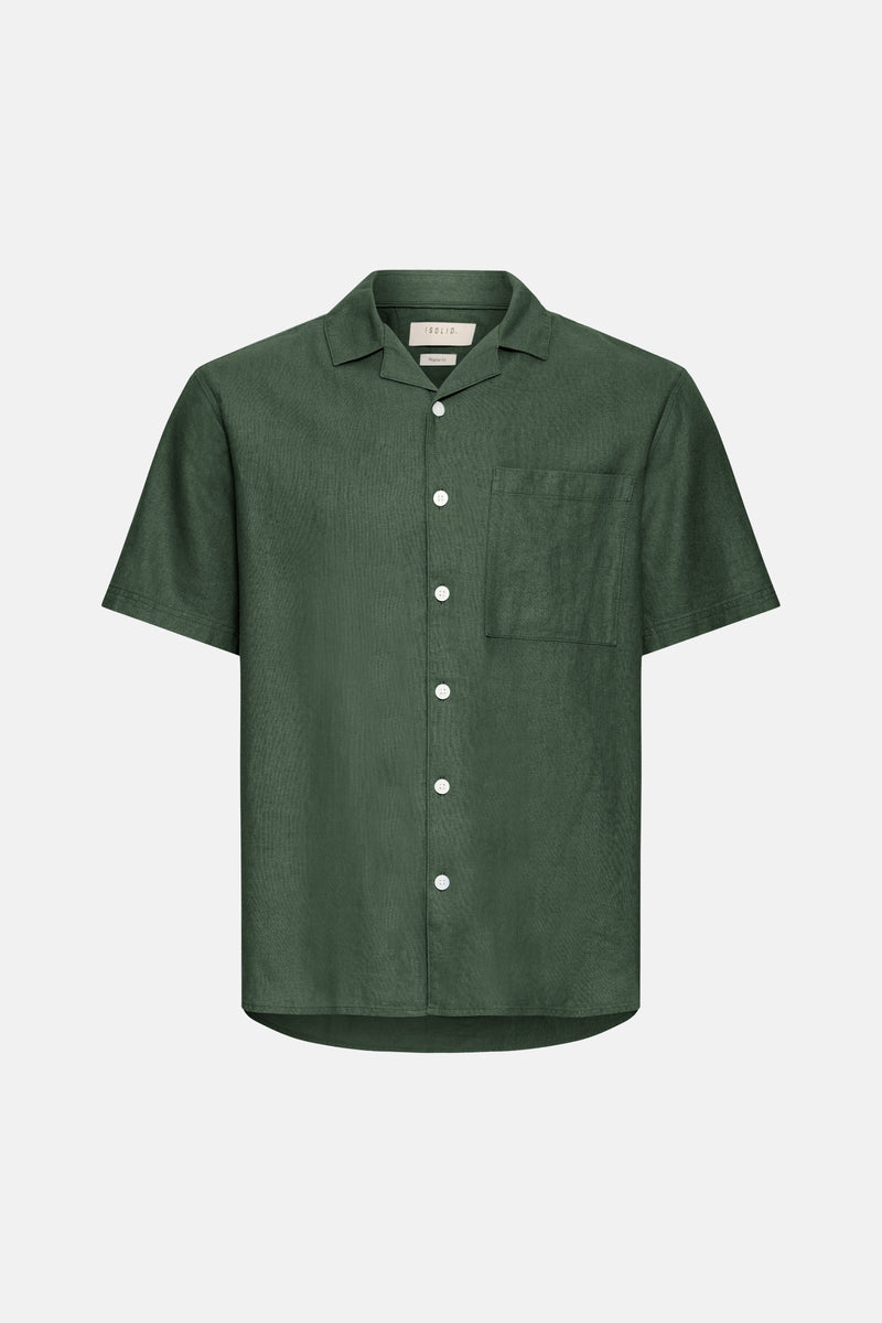 Chemise (manches courtes) vert - SOLID
