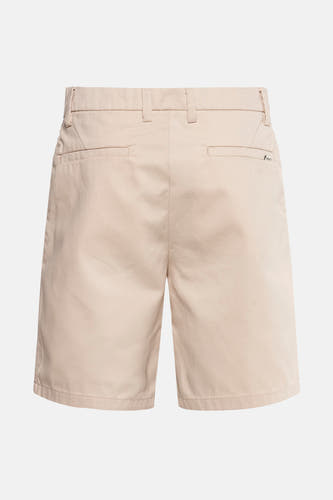 Ecru short van SOLID, met achterzakken en riemlussen.