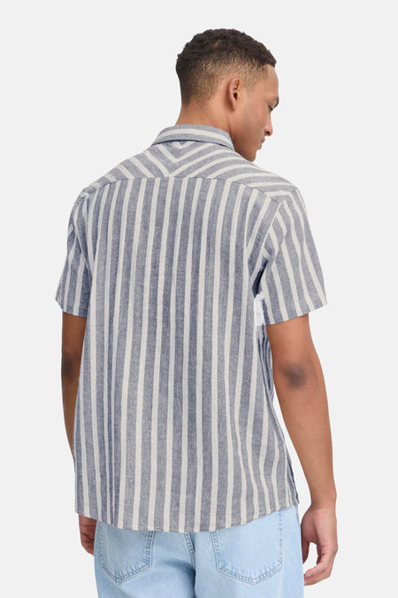 Chemise (manches courtes) bleu - SOLID