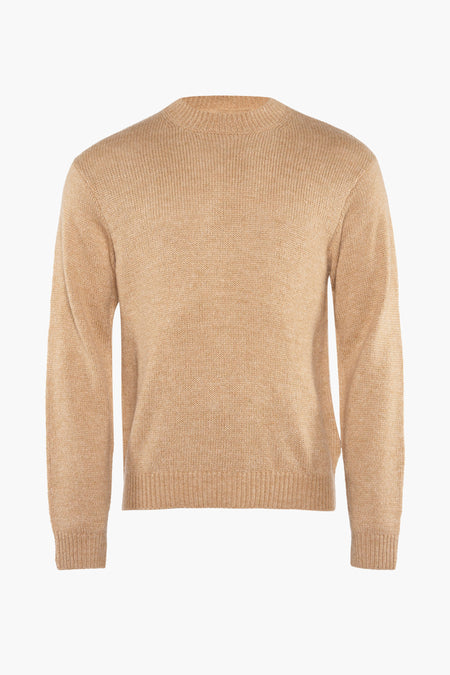 Trui met ronde hals Beige - SOLID