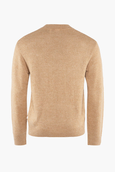 Trui met ronde hals Beige - SOLID