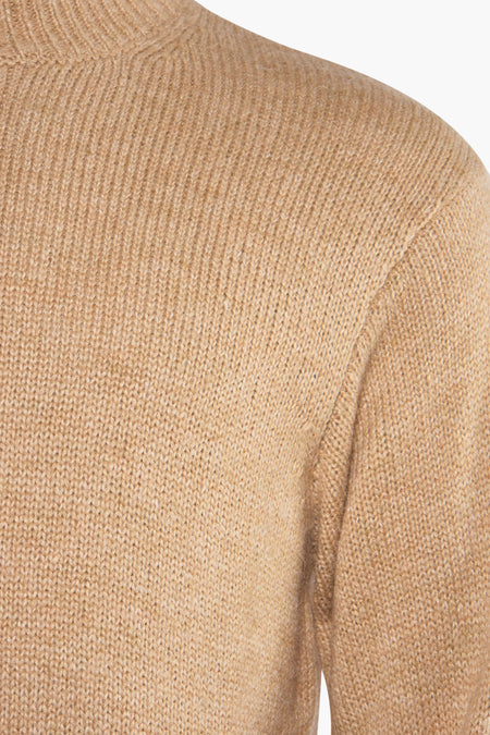 Trui met ronde hals Beige - SOLID