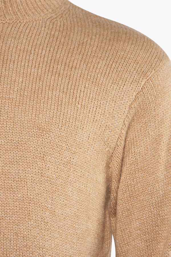 Pull col O Beige - SOLID