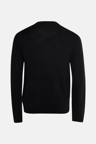 Pull met ronde hals - zwart