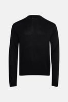 Pull met ronde hals - zwart