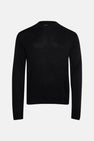 Pull met ronde hals - zwart