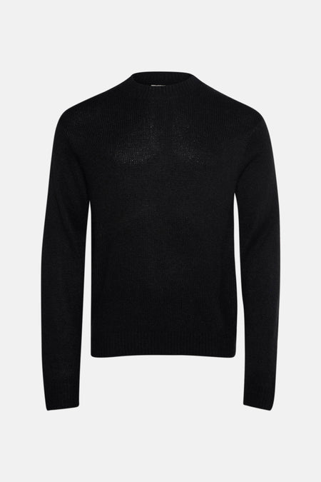 Pull met ronde hals - zwart