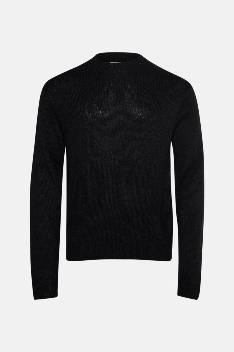 Pull met ronde hals - zwart