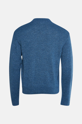 Pull met ronde hals - blauw