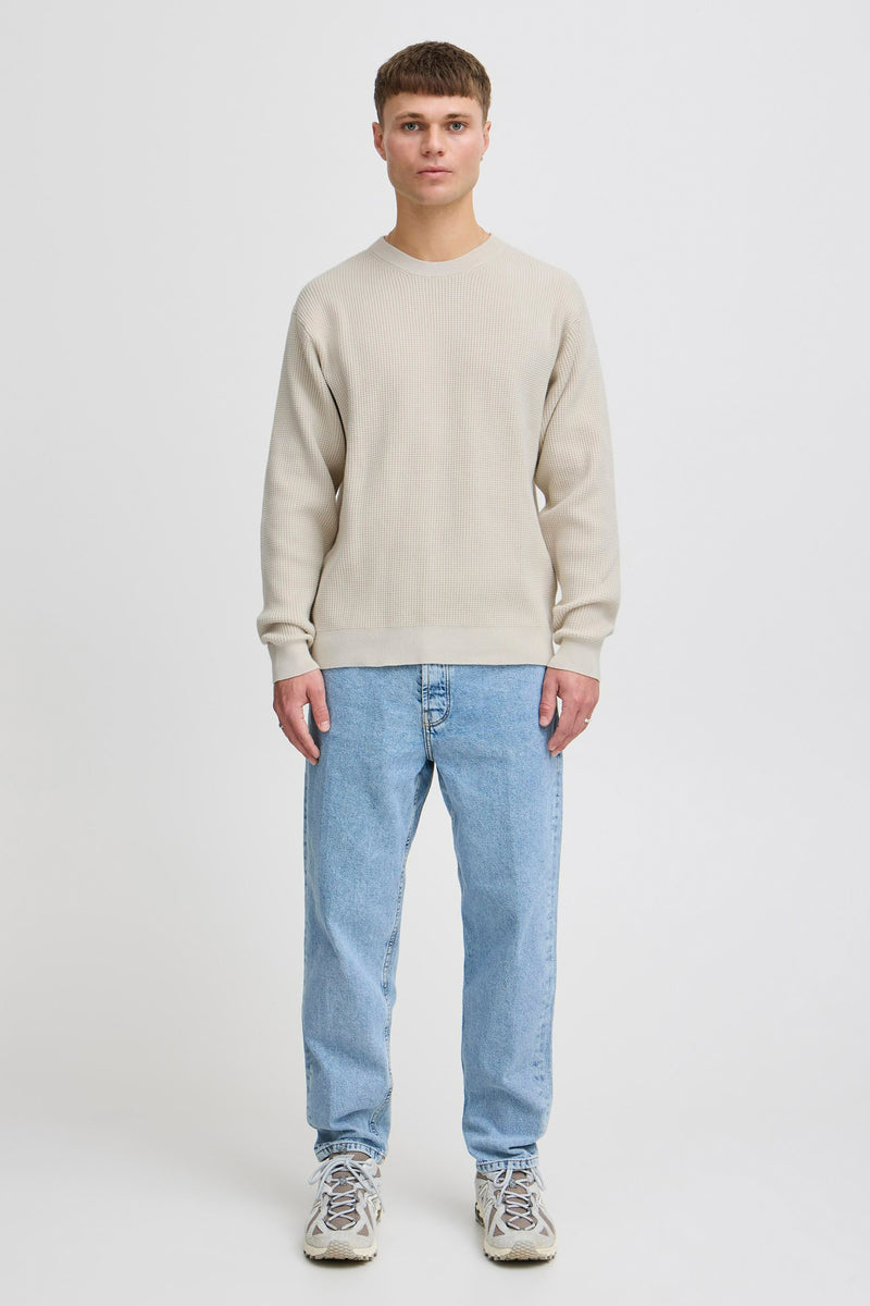 Pull col O Écru - SOLID