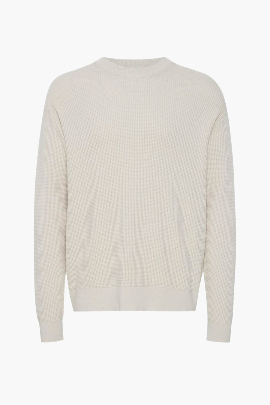 Pull à col rond - écru - SOLID