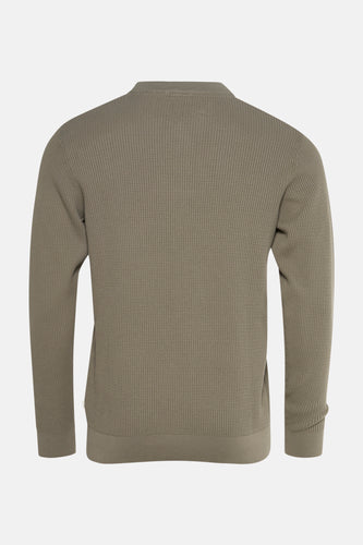 Pull à col rond - vert - SOLID