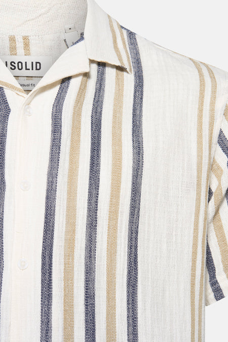 Chemise (manches courtes) Bleu - SOLID