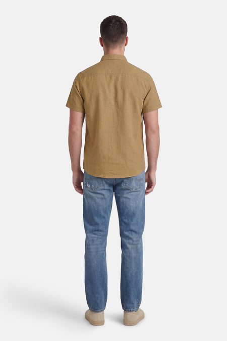 Hemd met korte mouwen - Kaki