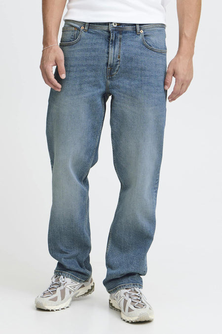Jeans straight Light blue denim - SOLID