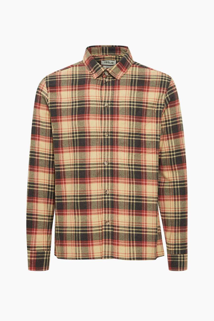 Chemise à manches longues - beige - SOLID