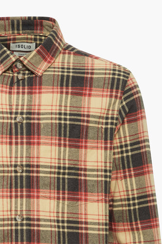 Chemise à manches longues - beige - SOLID