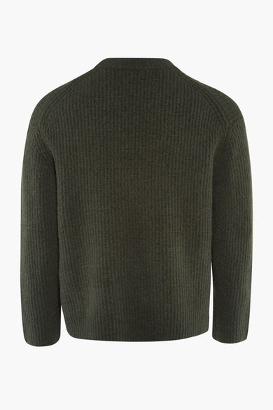 Trui met ronde hals Groen - SOLID