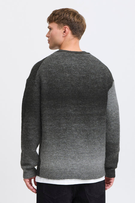 Pull à col rond - gris