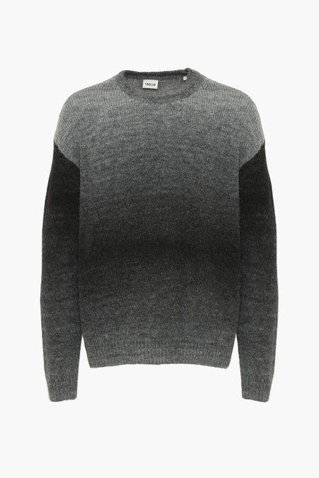Pull à col rond - gris