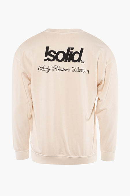 Sweat col O Beige - SOLID
