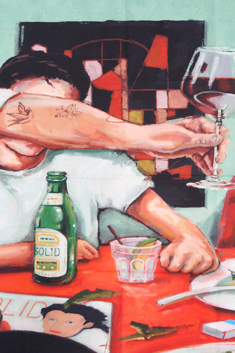 Zomersjaal - multicolor - SOLID