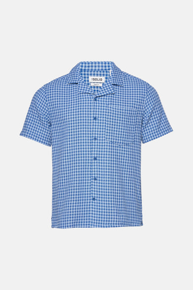 Chemise (manches courtes) Bleu - SOLID