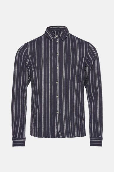 Chemise (manches longues) Bleu - SOLID